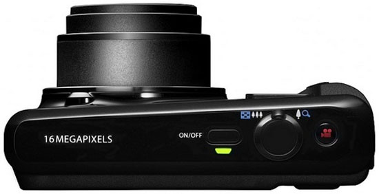 Máy cũng được trang bị nút chức năng quay phim độc lập ở cạnh trên. Ricoh HZ15 - Máy ảnh nhỏ gọn với zoom quang 15x