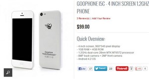 iPhone 5C "hàng nhái" chạy Android ra mắt với giá 100 USD