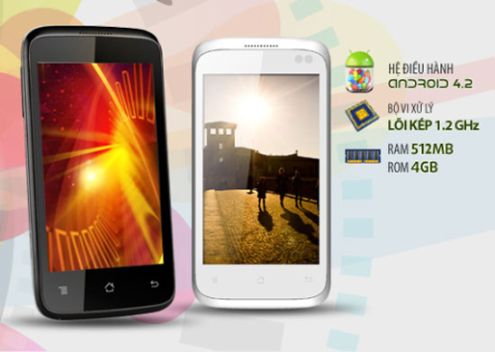 Smartphone FPT F13 được trang bị vi xử lý lõi kép FPT giới thiệu smartphone lõi kép 1,2 GHz giá hấp dẫn