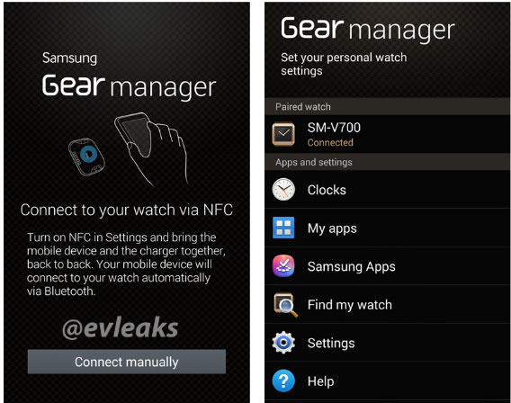 Gear Manager Lộ ứng dụng điều khiển Galaxy Gear trên smartphone