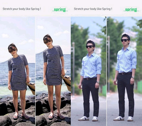 Ứng dụng Spring Ứng dụng chụp ảnh dành cho những người chân ngắn