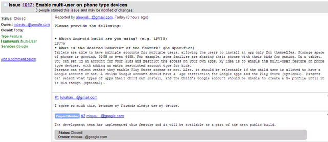 Tính năng đa người dùng trên Android L Google đang bổ sung tính năng đa người dùng trên Android L