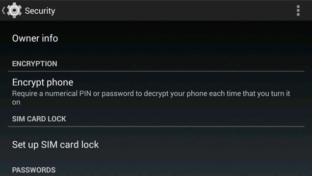 Mã hóa dữ liệu Bảo mật dữ liệu phòng khi điện thoại bị mất cắp