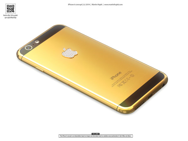 iPhone 6 được thiết kế mạ vàng iPhone 6 chưa ra đã được thiết kế mạ vàng