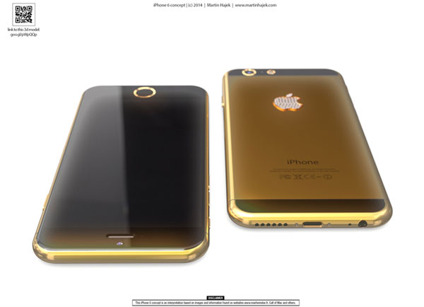 Chỉ các phần vỏ nhôm được mạ vàng iPhone 6 chưa ra đã được thiết kế mạ vàng