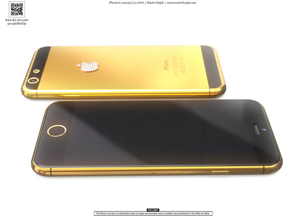 Kim cương cũng được sử dụng để dát lên phần logo Apple ở phía sau iPhone 6 chưa ra đã được thiết kế mạ vàng