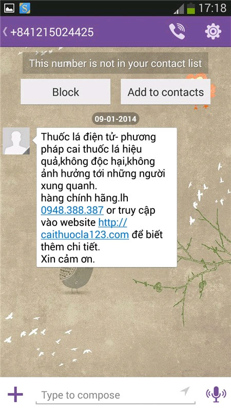 Hướng dẫn block tin nhắn khi bị spam trên Viber