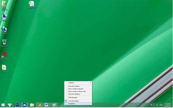 Giao diện Windows 8.1 khi sử dụng ModernMix
