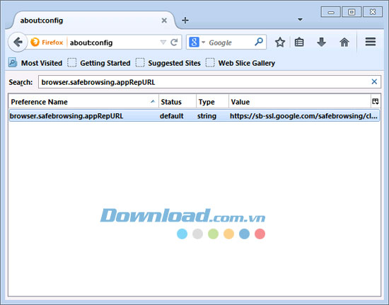 Không cho Firefox gửi tập tin tải xuống tới Google