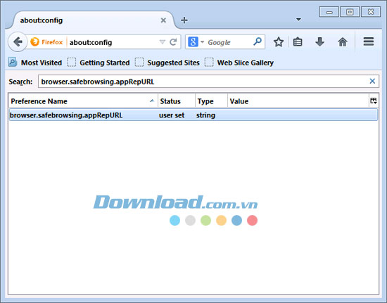 Không cho Firefox gửi tập tin tải xuống tới Google