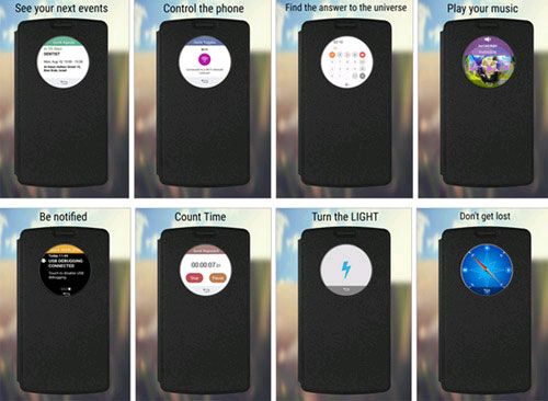 Quick Circle Apps LG tung ứng dụng hỗ trợ vỏ phụ kiện QuickCircle