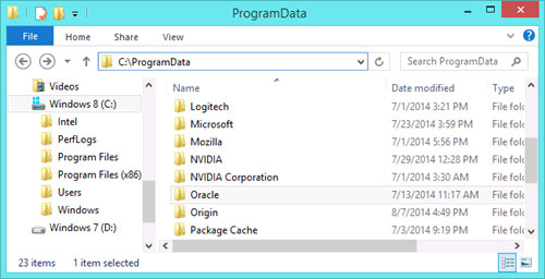 Thư mục AppData Thiết lập trở lại mặc định cho ứng dụng trên Windows