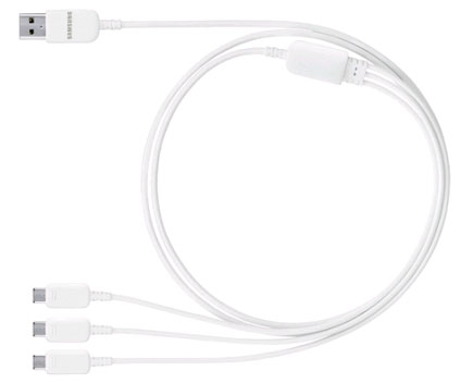 Samsung giới thiệu cáp USB sạc 3 thiết bị cùng lúc