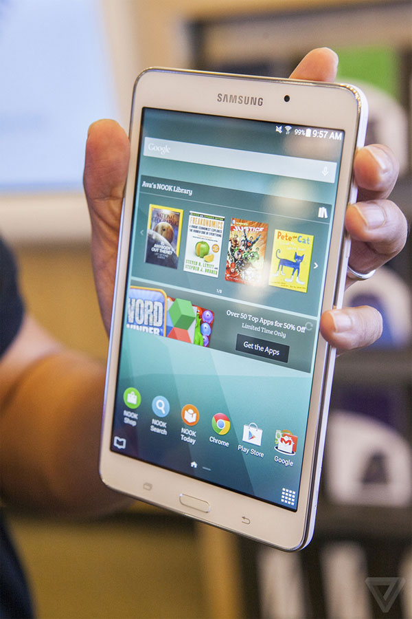 Samsung Galaxy Tab 4 Nook Samsung ra mắt bản Galaxy Tab 4 cho người thích đọc sách