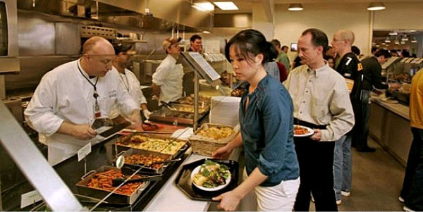 Bếp ăn của Google Những con số khổng lồ về bếp ăn của Google