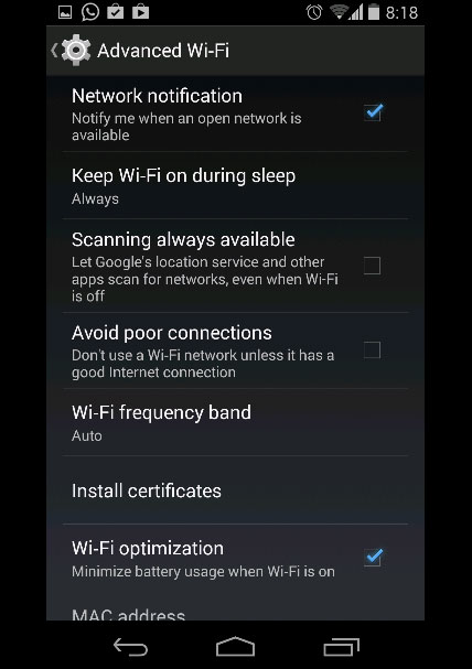 3 mẹo tiết kiệm pin trên Android 4.4 KitKat