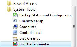 Hai tùy chọn Modify Schedule và Defragment now