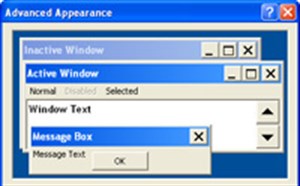 Mở rộng hoặc thu hẹp thanh cuộn trong Windows XP