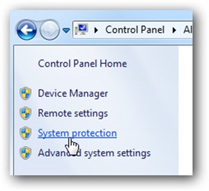 Vô hiệu hóa System Restore trong Windows 7