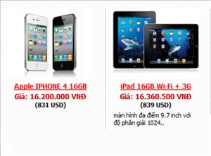 iPhone 4 trong nước chạm mốc 16 triệu đồng?