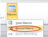 Tạo và sử dụng các macro tự động trong Word 2010