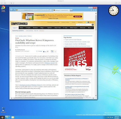 Bắt chước Apple, Microsoft loại bỏ Flash khỏi Metro IE10 trong Windows 8
