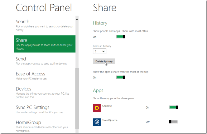 Đột nhập Control Panel Metro của Windows 8