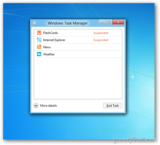 Trải nghiệm Task Manager hoàn toàn mới trong Windows 8