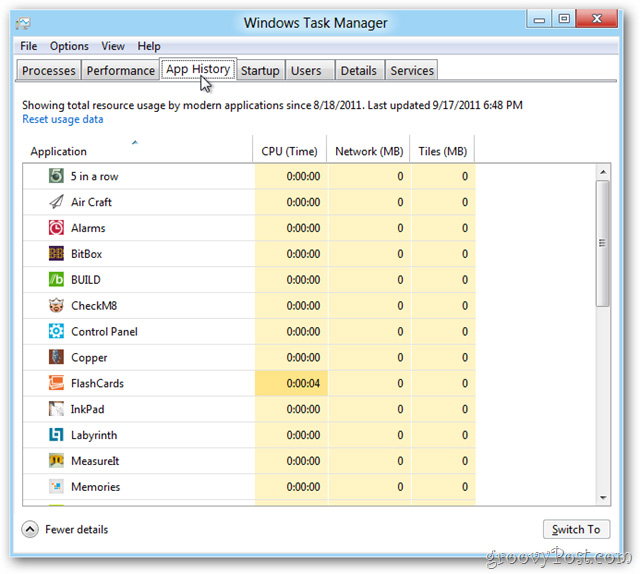 Trải nghiệm Task Manager hoàn toàn mới trong Windows 8
