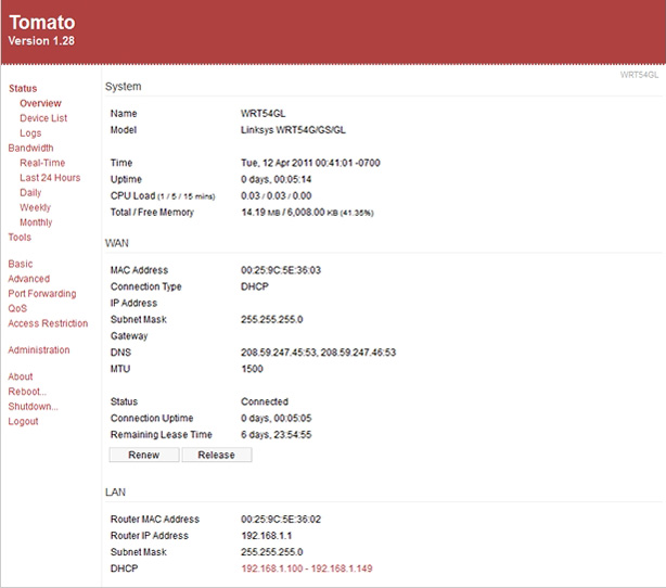 Tăng hiệu suất mạng bằng cách cài đặt Tomato trên Router