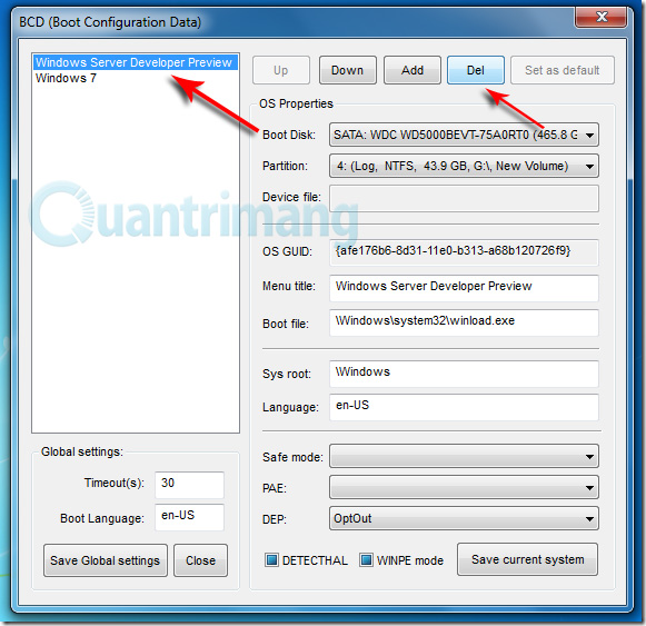 Hướng dẫn gỡ bỏ cài đặt Windows 8