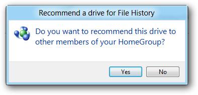 Chọn Yes hoặc No tùy theo nhu cầu