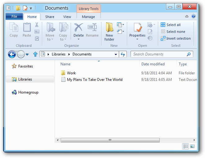 Tỉnh huống giả định: người dùng vô tình xóa mất file: My Plans To Take Over The World