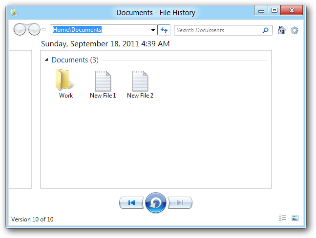 Các Versions khác nhau sẽ hiển thị