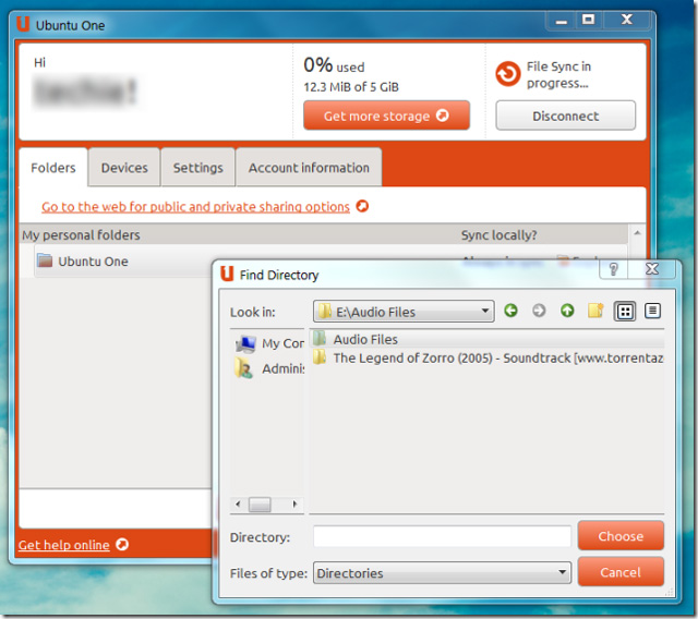 Ubuntu One: Dịch vụ lưu trữ đám mây đã có trên Windows