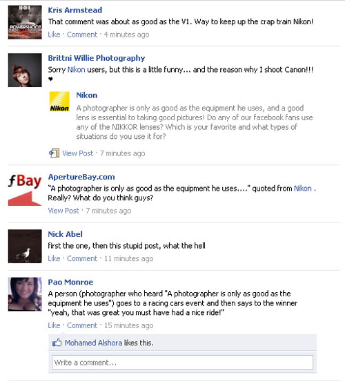 Nikon bị chỉ trích vì hạ thấp vai trò nhiếp ảnh gia