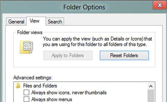Thể hiện đường dẫn đầy đủ trong Windows 8