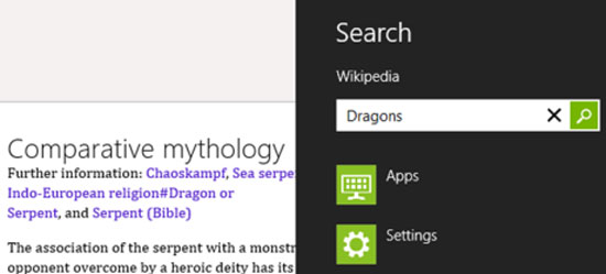 Tìm kiếm “điệu nghệ” trong Windows 8