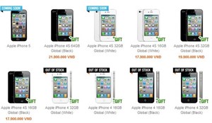 Giá iPhone 4 và iPhone 4S chưa biến động