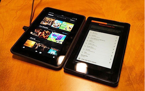 Kindle Fire HD đọ cấu hình với Kindle Fire và Nexus 7