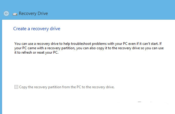 Recovery Drive