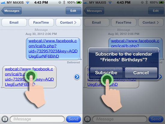 Đồng bộ lịch và sự kiện từ Facebook sang iPhone