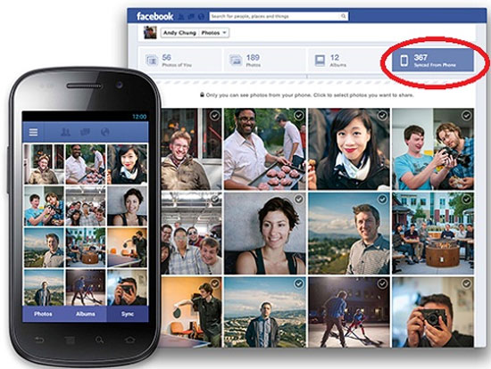 Facebook thử nghiệm đồng bộ ảnh cho Android