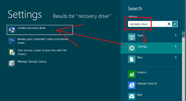 tạo ổ khôi phục