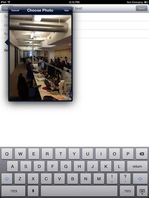 Cách chèn ảnh/video vào Mail trong iOS 6