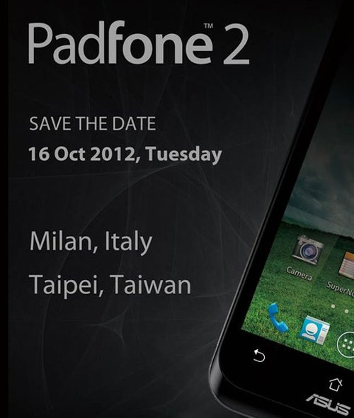 Asus sẽ trình làng PadFone 2 vào 16/10