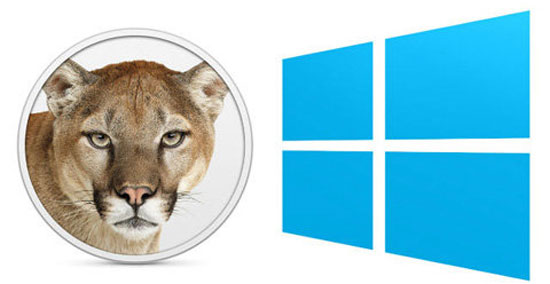 Windows 8 so tốc độ với OS X Mountain Lion