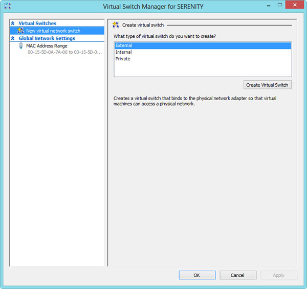 new virtual network switch