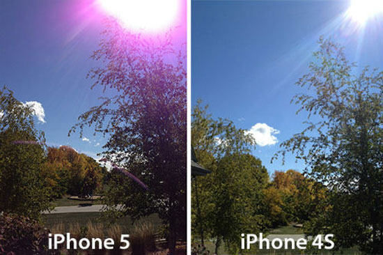 iPhone 5 dính thêm lỗi chụp ảnh có ánh tím