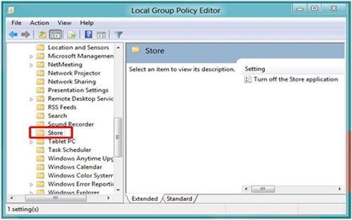Hướng dẫn bật/tắt Windows Store trong Windows 8